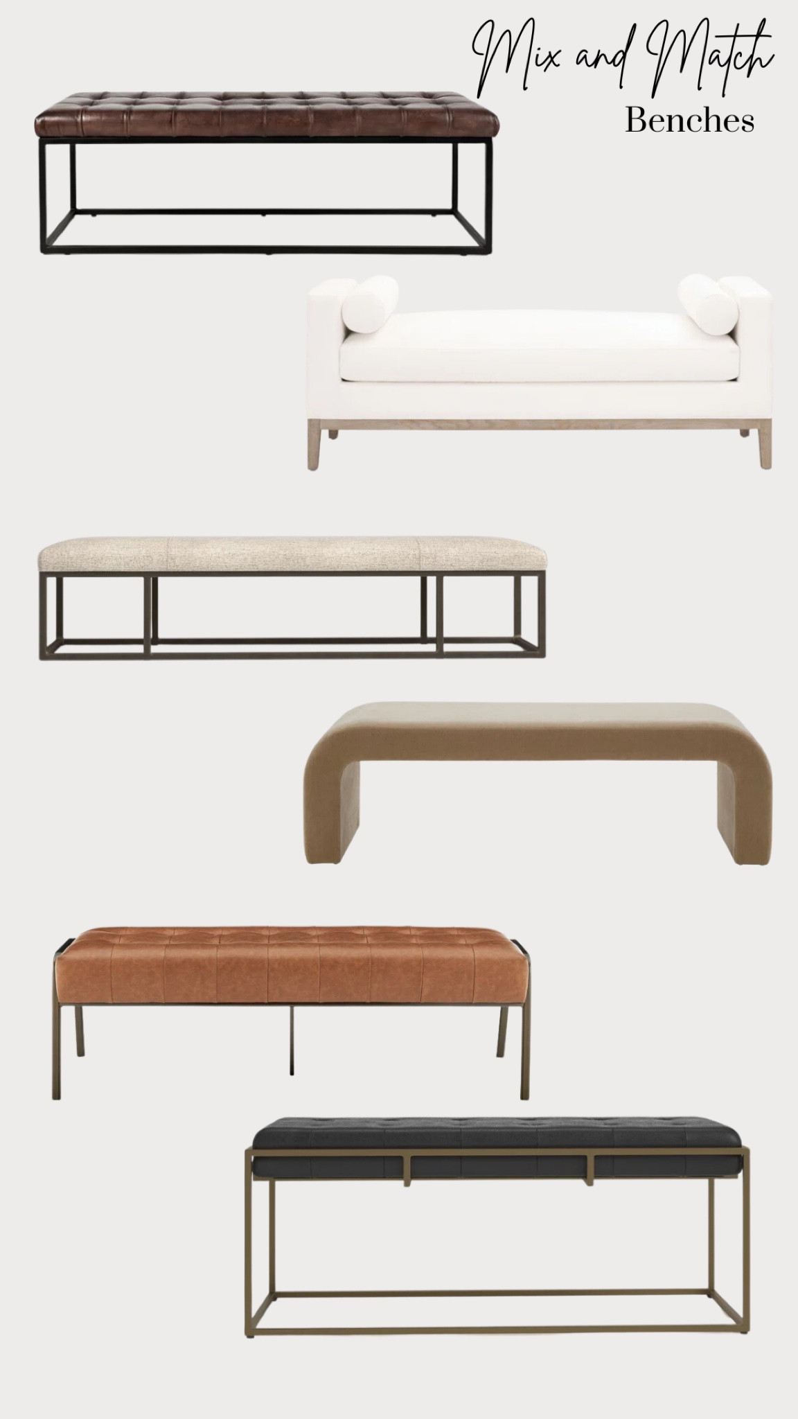 Joss & Main mix and match benches

#LTKhome