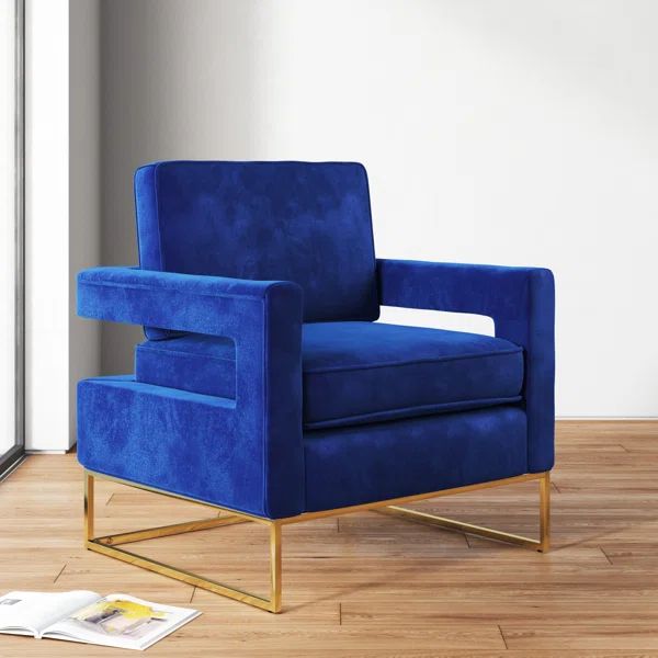 Binghamton 33'' Wide Velvet Armchair | Wayfair North America