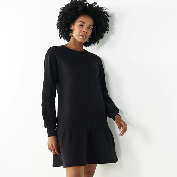 Women's Nine West Flounce Sweatshirt Dress | Kohl's