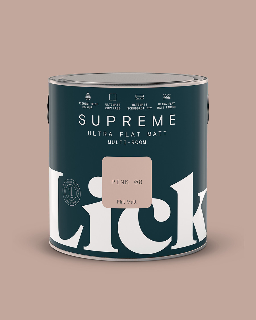 Pink 08: Supreme – Ultra Flat Matt Paint | Lick