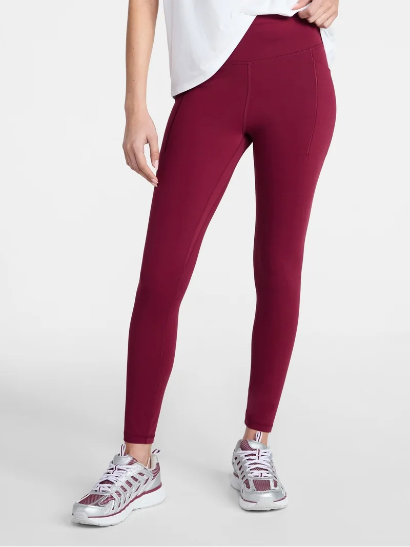 Avia Women's SoftSculpt High Rise Leggings with Pockets, 27" Inseam, Sizes XS-XXL | Walmart (US)