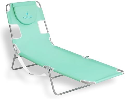 Ostrich the Original Chaise 72 x 22 Inch Lounge Portable Reclining Lounger, Outdoor Patio, Beach,... | Amazon (US)