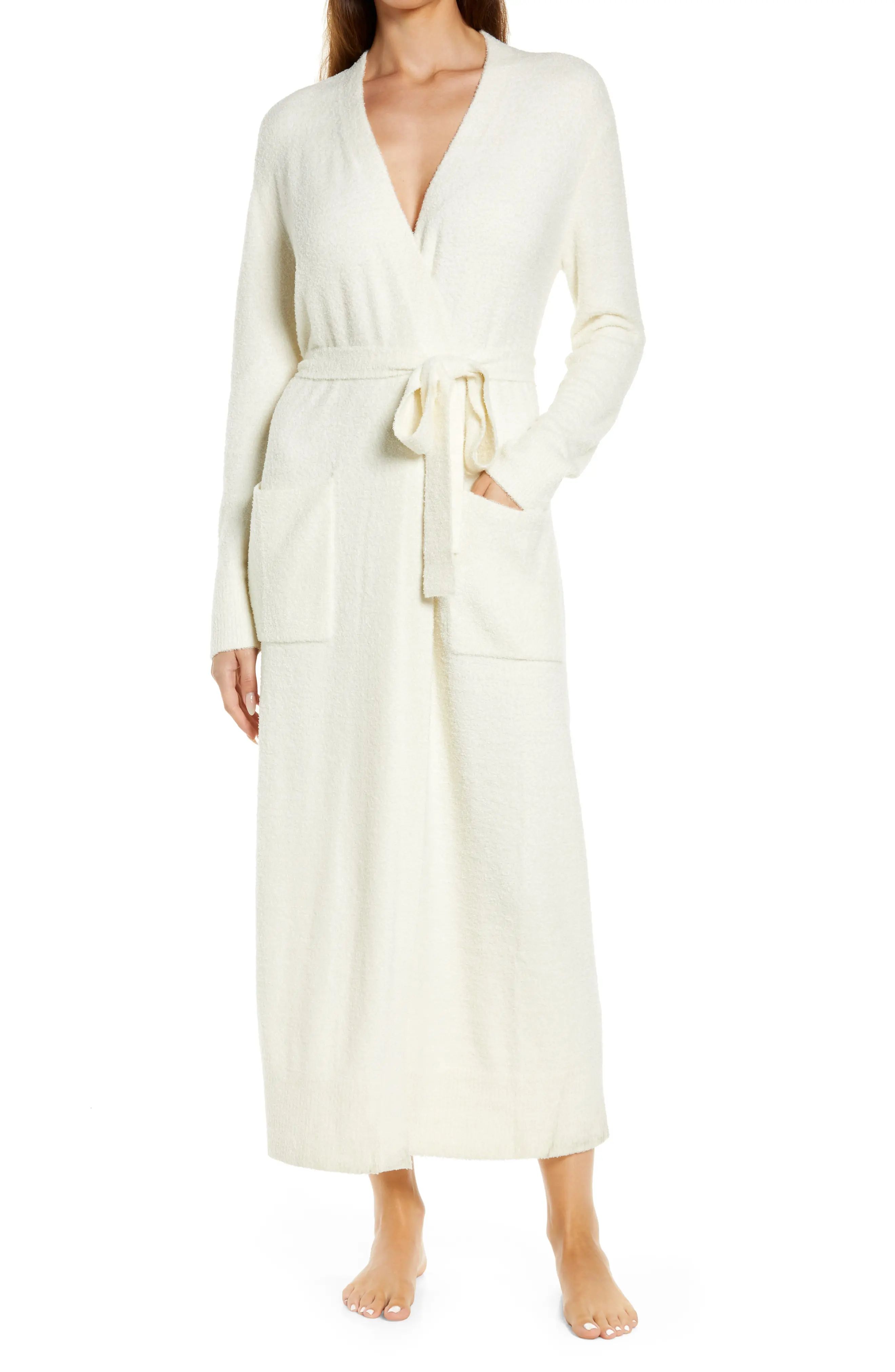 Barefoot Dreams(R) CozyChic Ultra Lite(TM) Long Robe, Size Xx-Small in Cream at Nordstrom | Nordstrom