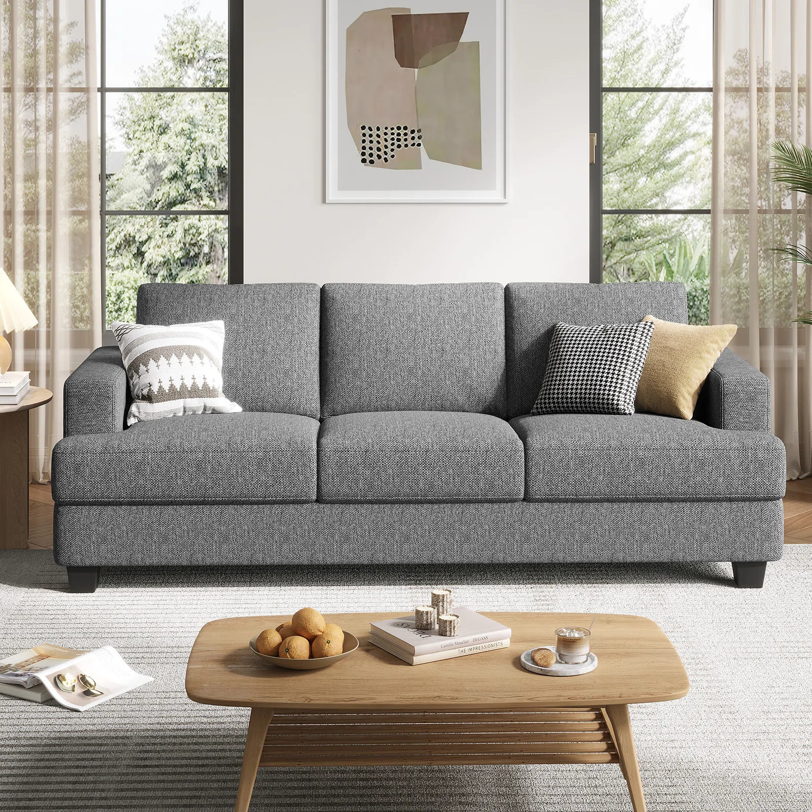 Ebern Designs Brooklington 89'' Upholstered Sofa & Reviews | Wayfair | Wayfair North America