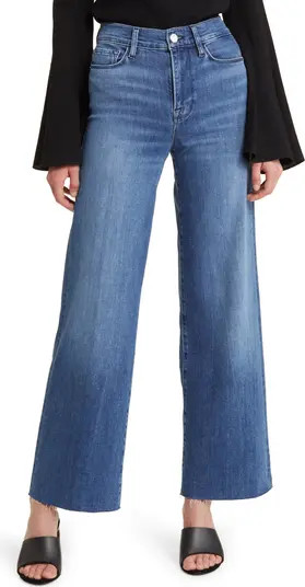 FRAME Le Slim Raw Hem Palazzo Jeans | Nordstrom | Nordstrom