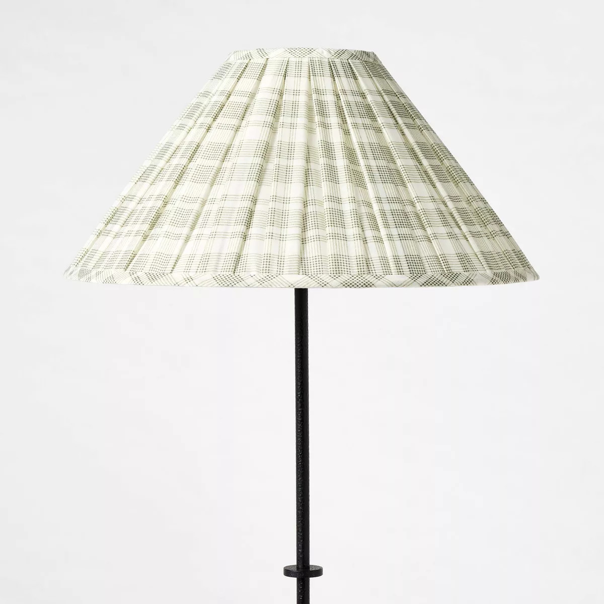 Metal Floor Lamp with Green Pleated Plaid Shade - Threshold™ designed with Studio McGee: ETL Li... | Target