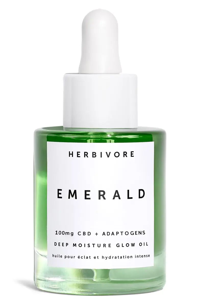 Herbivore Botanicals Emerald CBD + Adaptogens Deep Moisture Glow Oil | Nordstrom | Nordstrom