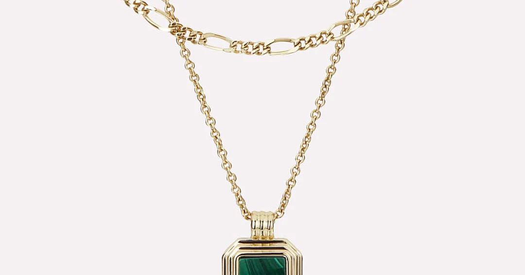 Layered Necklace Set - Temple Green | Ana Luisa