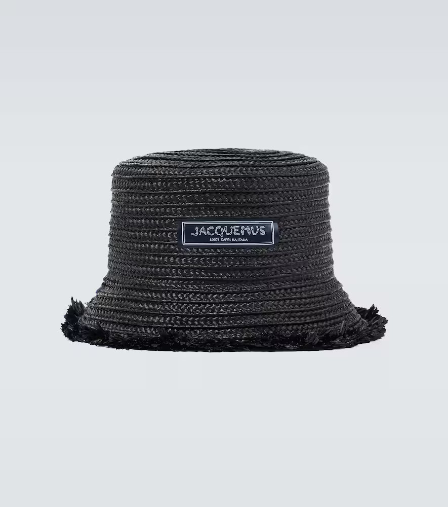 Jacquemus Le Bob Bacino raffia bucket hat | Mytheresa (UK)