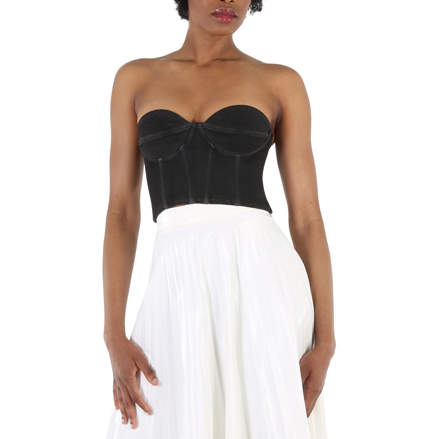 Ksenia Schnaider Black Bustier Bra Top | Jomashop.com & JomaDeals.com