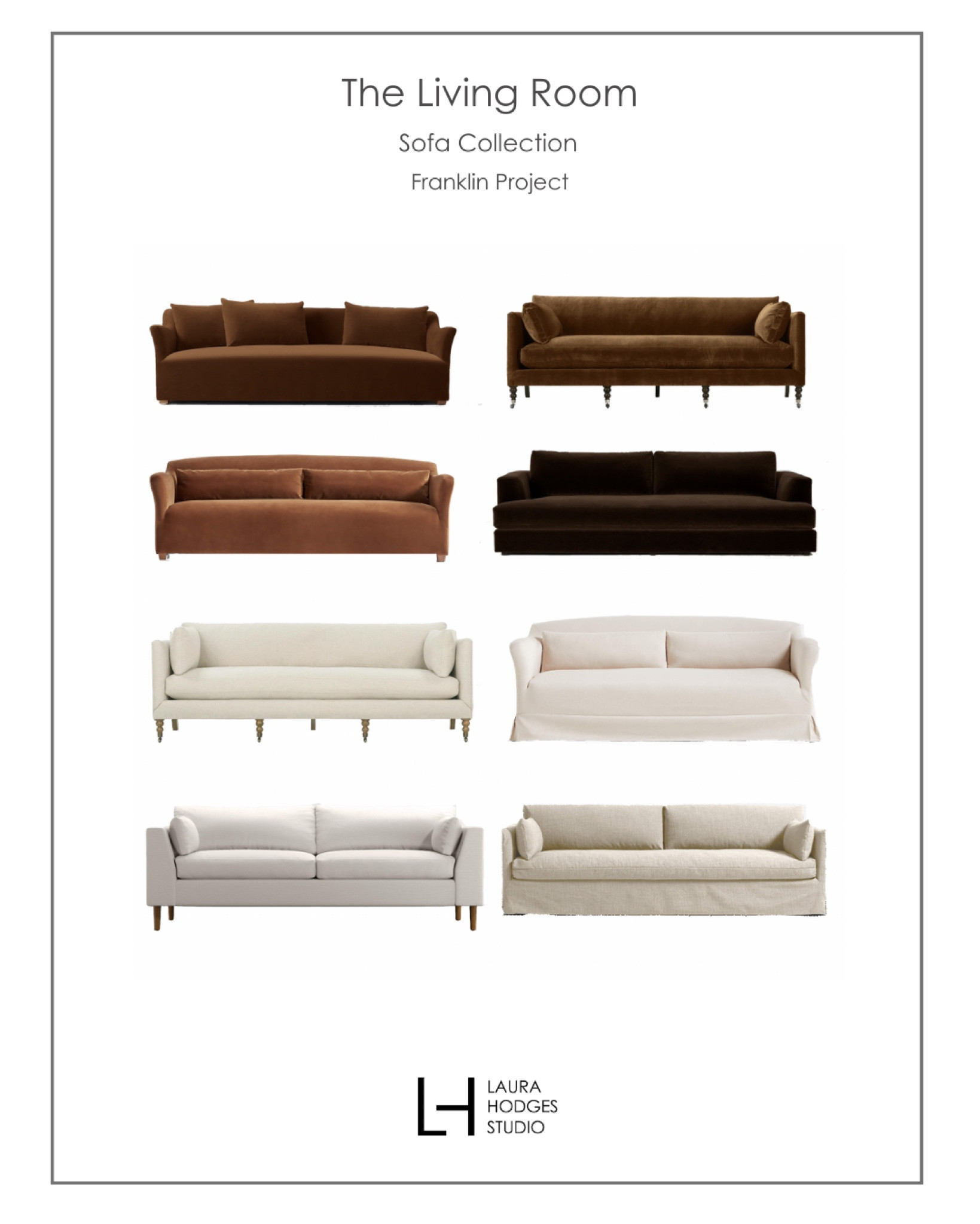 Beautiful sofas, whether you want to go light, dark, or both…here are some options for you!