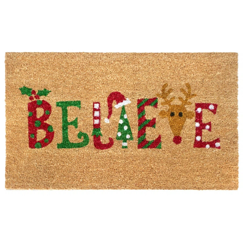 Ferrill Non-Slip Christmas Outdoor Doormat | Wayfair North America