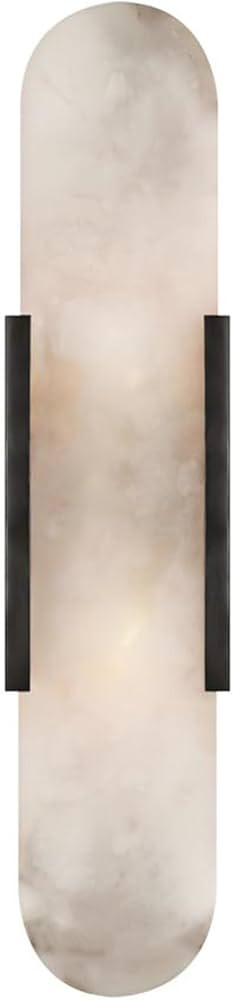 Black Modern Wall Sconces for Living Room, Marble Sconce Wall Light Fixtures for Bedroom, Alabast... | Amazon (US)