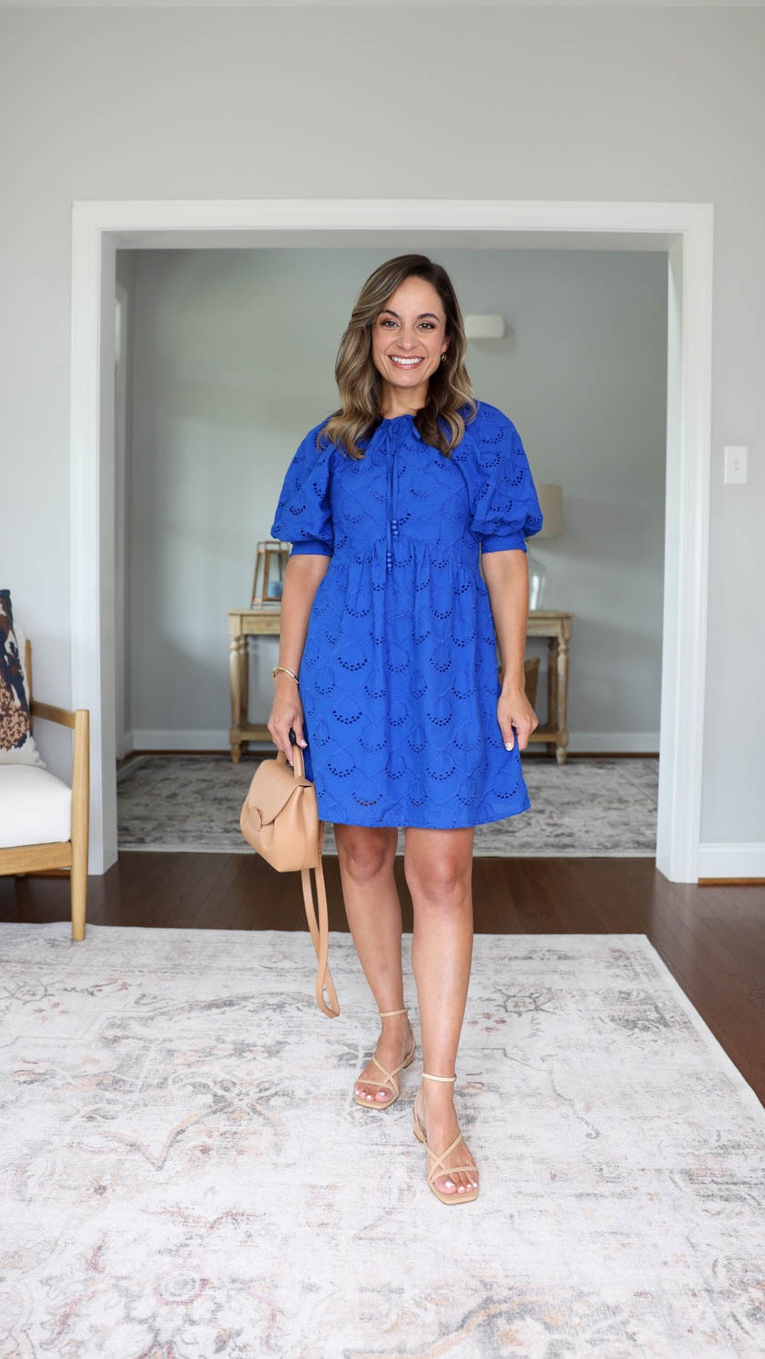 Summer outfits by color: blue 

Cobalt blue dress: xxs

#LTKPetite