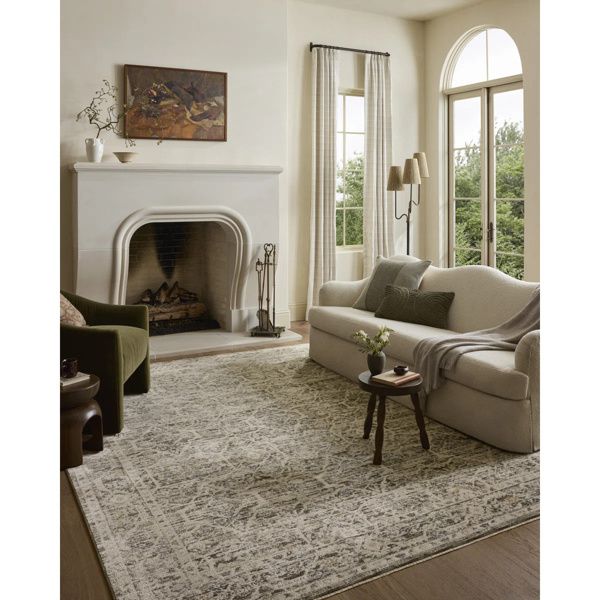 Loloi Clarisse Olive / Ivory Area Rug | Wayfair North America