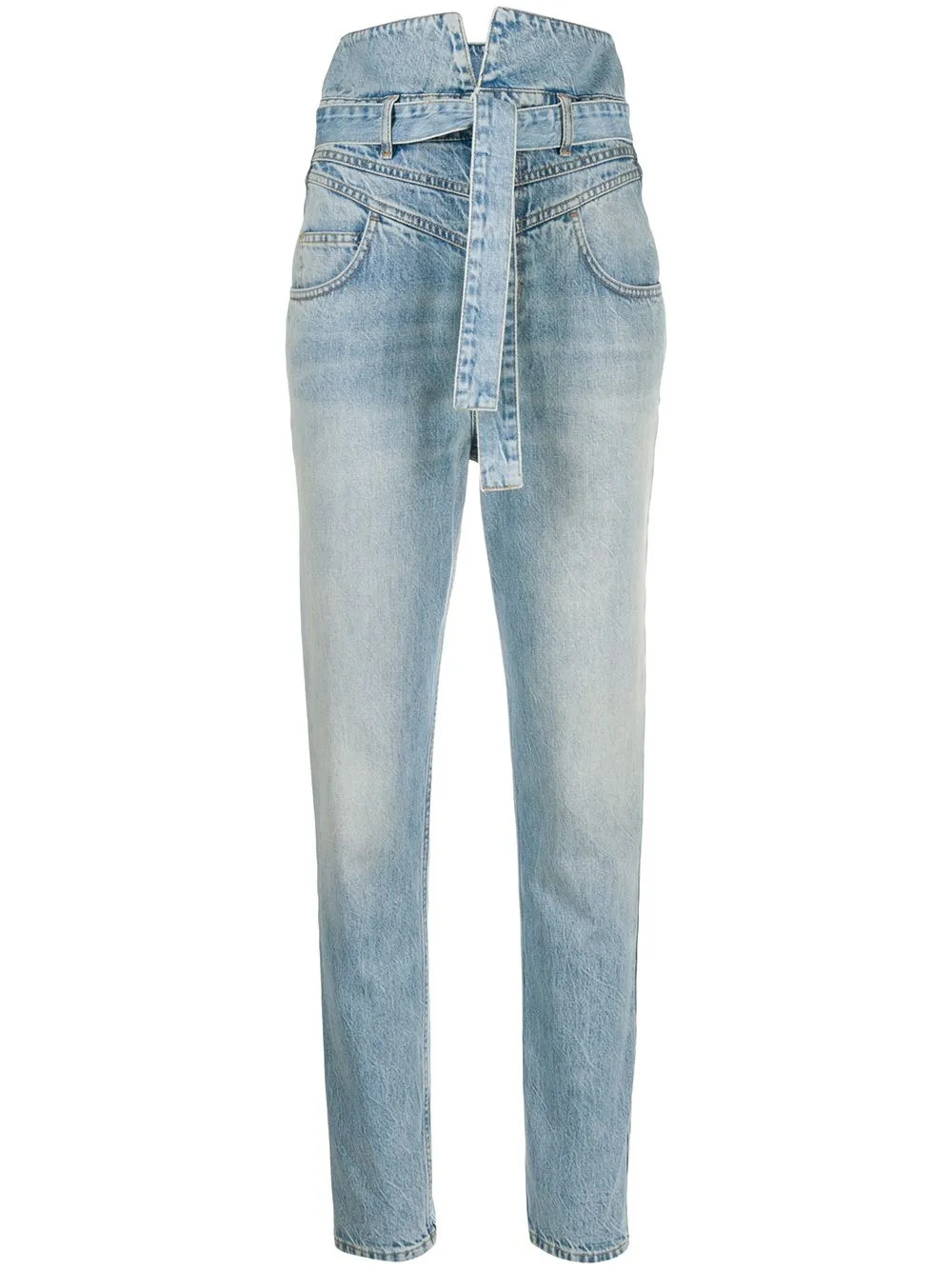 high-waist straight-leg jeans | Farfetch (US)