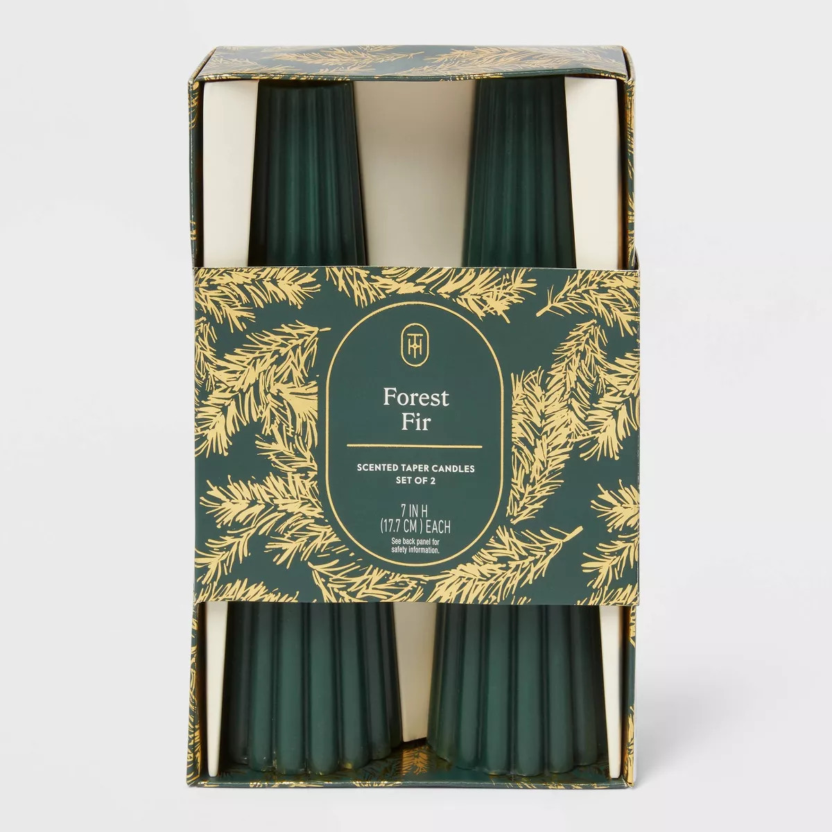Set of 2 Forest Fir Taper Candles - Threshold™ | Target