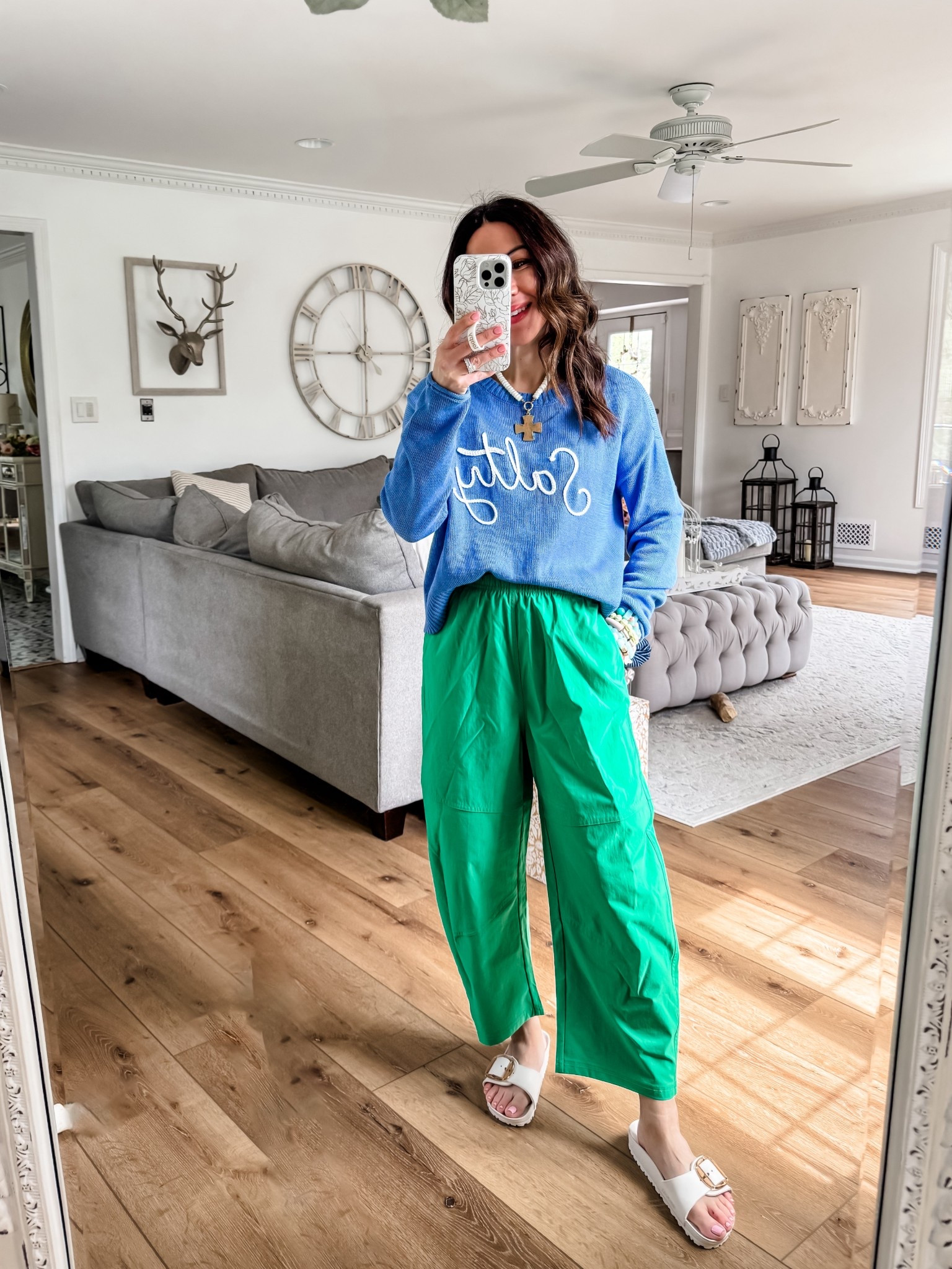 Green barrel pants XS short period summer sweater small.



#LTKPetite #LTKSaleAlert #LTKOver40