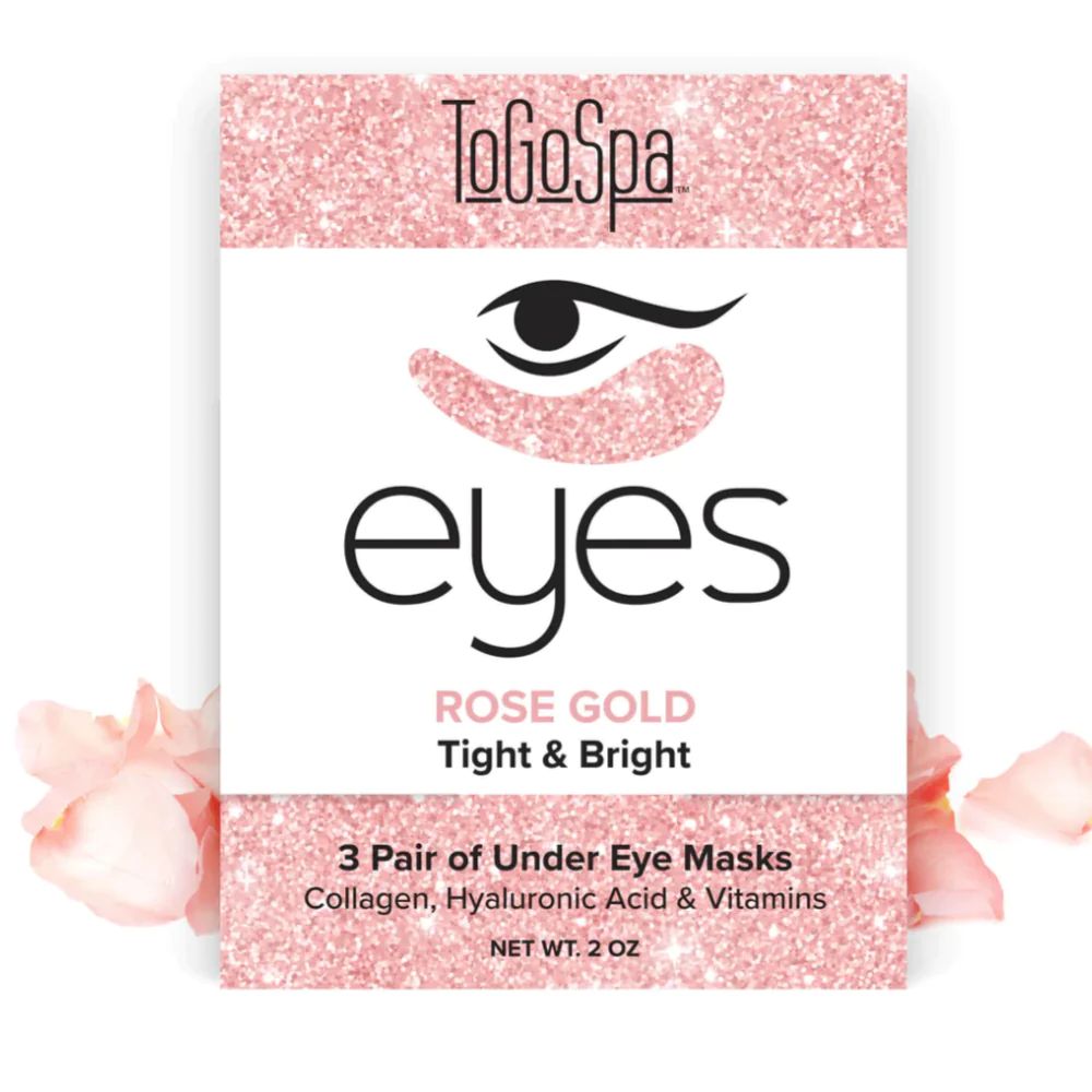 Rose Gold Under Eye Tighter & Brighter Gel Pads (3 Count) | Southern Roots