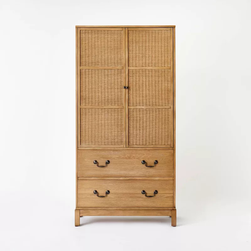 Brandeis Woven Cabinet Brown - Threshold™ designed with Studio McGee | Target