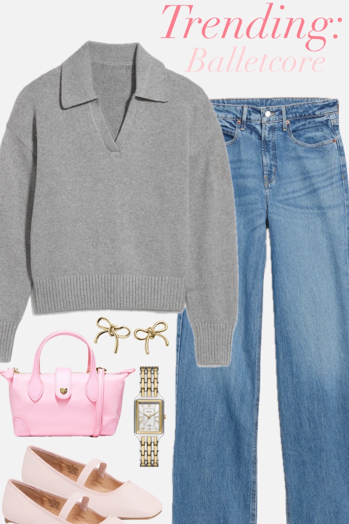 Balletcore is trending with grey's and baby pinks so I drew inspiration from that into this casual every day outfit🩰

Fall. Fall outfit. Polo. Balletcore

#LTKFindsUnder100 #LTKSeasonal #LTKFindsUnder50