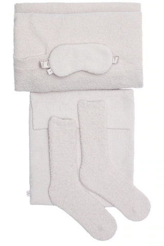Barefoot Dreams x REVOLVE CozyChic Travel Set in Stone from Revolve.com | Revolve Clothing (Global)