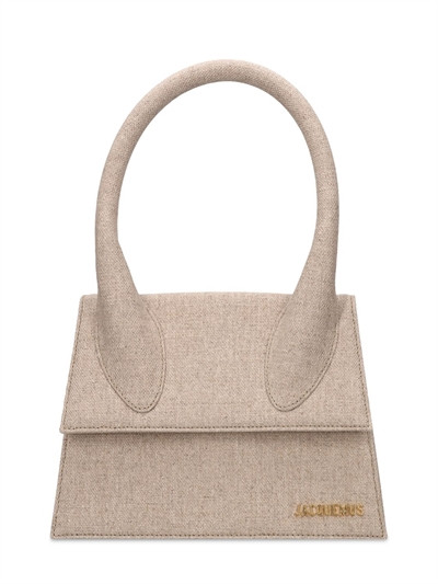 Jacquemus - Le grand chiquito linen top handle bag - Beige | Luisaviaroma | Luisaviaroma