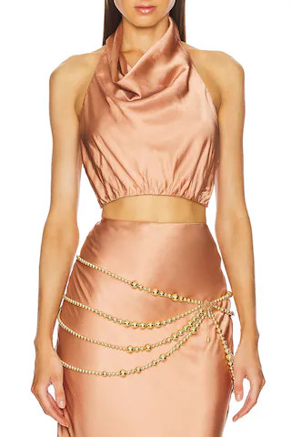 Chain Belt in Gold | Revolve Clothing (Global)
