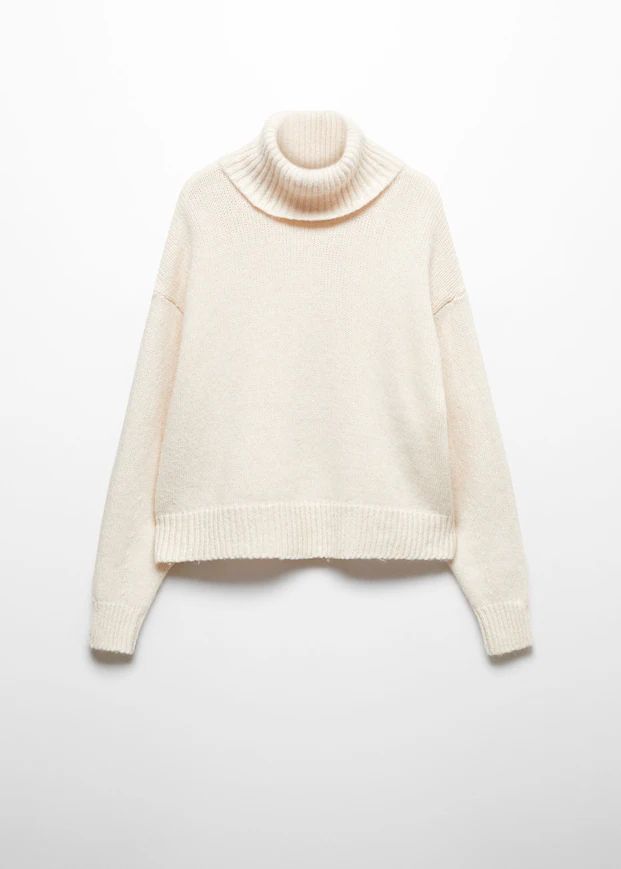 Turtleneck knitted sweater | MANGO (UK)