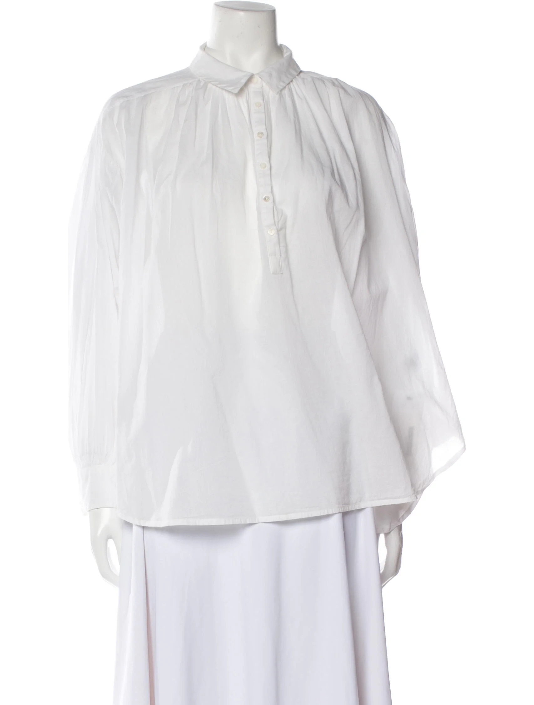 Mock Neck Long Sleeve Blouse | The RealReal