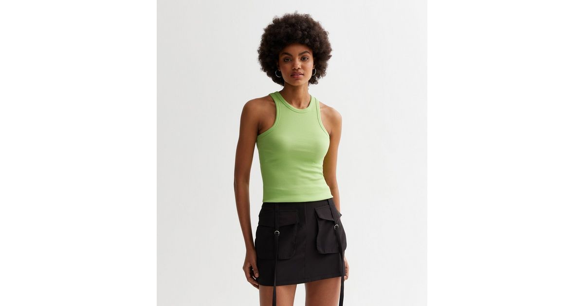 Light Green Ribbed Racer Vest
						
						Add to Saved Items
						Remove from Saved Items | New Look (UK)