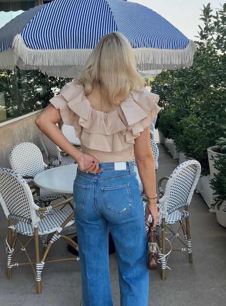 Top and jeans fit TTS — in the XS and size 25
#ltkvideo
Ruffle top
Cropped jeans 
Cropped wide leg jeans 
Gucci bag
Gucci slingback heels 
Summer outfit 
Summer top
Vacation outfit
Vacation 
Date night outfit
#Itkseasonal
#Itkover40
#Itku #ltkitbag #ltkshoecrush #ltkfindsunder100    