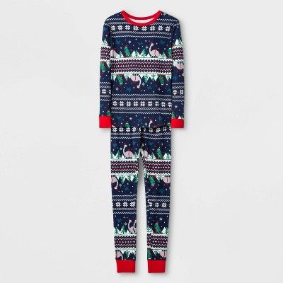 Boys' Fairisle Pajama Set - Cat & Jack™ Navy | Target