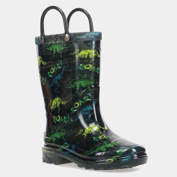 Toddler Boys' Western Rain Jerrick Light-Up Rain Boots | Target