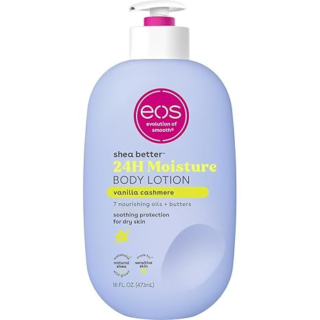 eos Shea Better Body Lotion Vanilla Cashmere, 24-Hour Moisture Skin Care, Lightweight & Non-Greas... | Amazon (US)