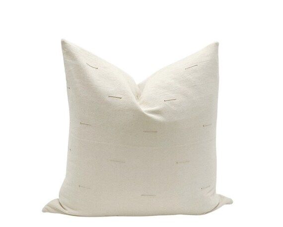 AUDREY  Cream Dash Textured Pillow | Etsy | Etsy (US)