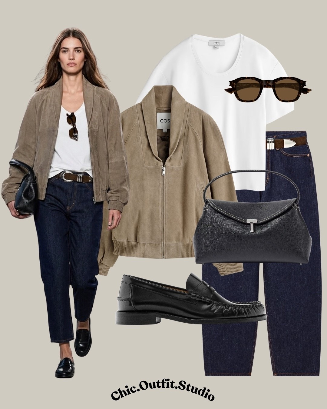 Smart casual spring look

✨A suede jacket layered over a white tee and dark denim creates a polished yet relaxed spring outfit that feels timeless and versatile. Finished with classic loafers and minimal accessories, this look is ideal for office days, casual meetings, work-from-café mornings, or lunch in the city. Effortless layering that balances comfort and understated elegance for transitional spring weather.

✨Tags: suede jacket outfit women, smart casual spring outfit, dark denim outfit women, minimalist chic outfit, European everyday style, classic spring outfit women, elevated casual outfit, transitional weather outfit

#LTKshoes #LTKspring #LTKstyletip