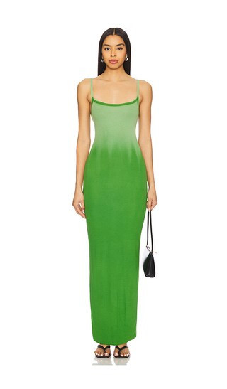 COTTON CITIZEN Verona Spaghetti Maxi Dress in Green. - size S | Revolve Clothing (Global)