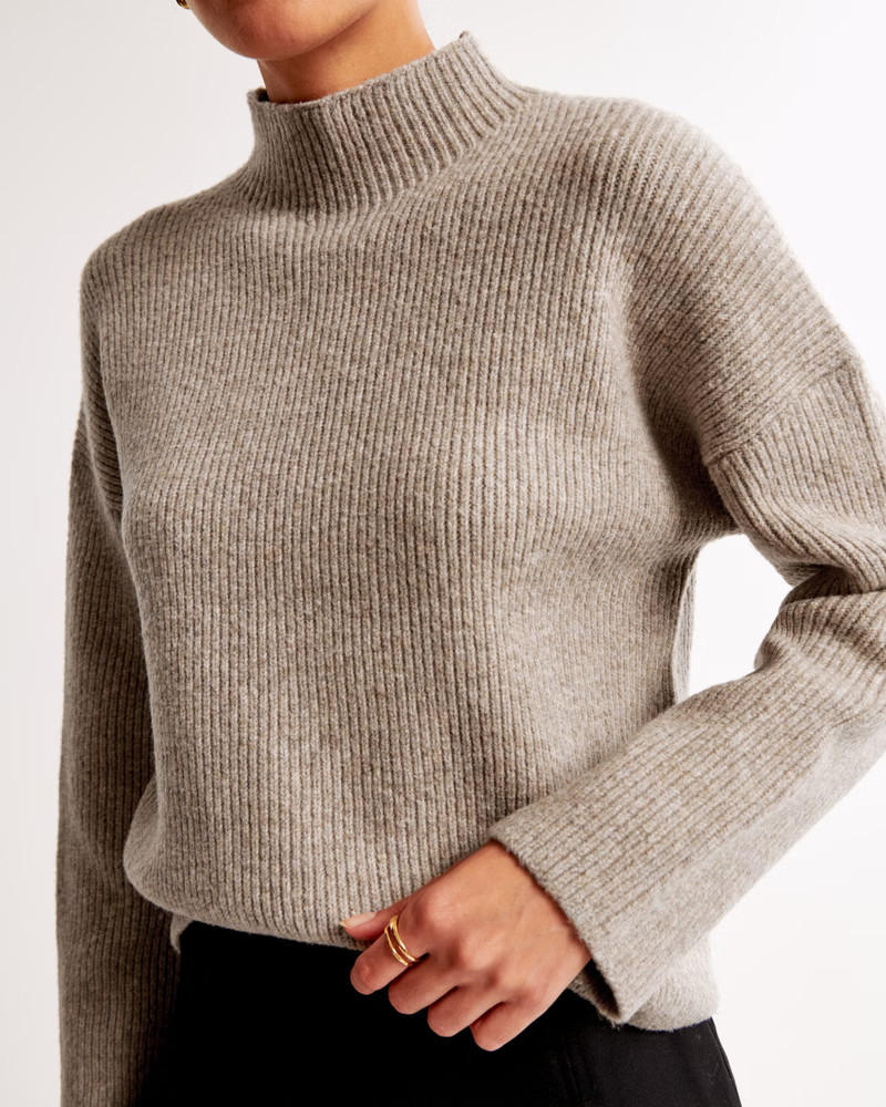 Easy Funnel Neck Sweater | Abercrombie & Fitch (US)