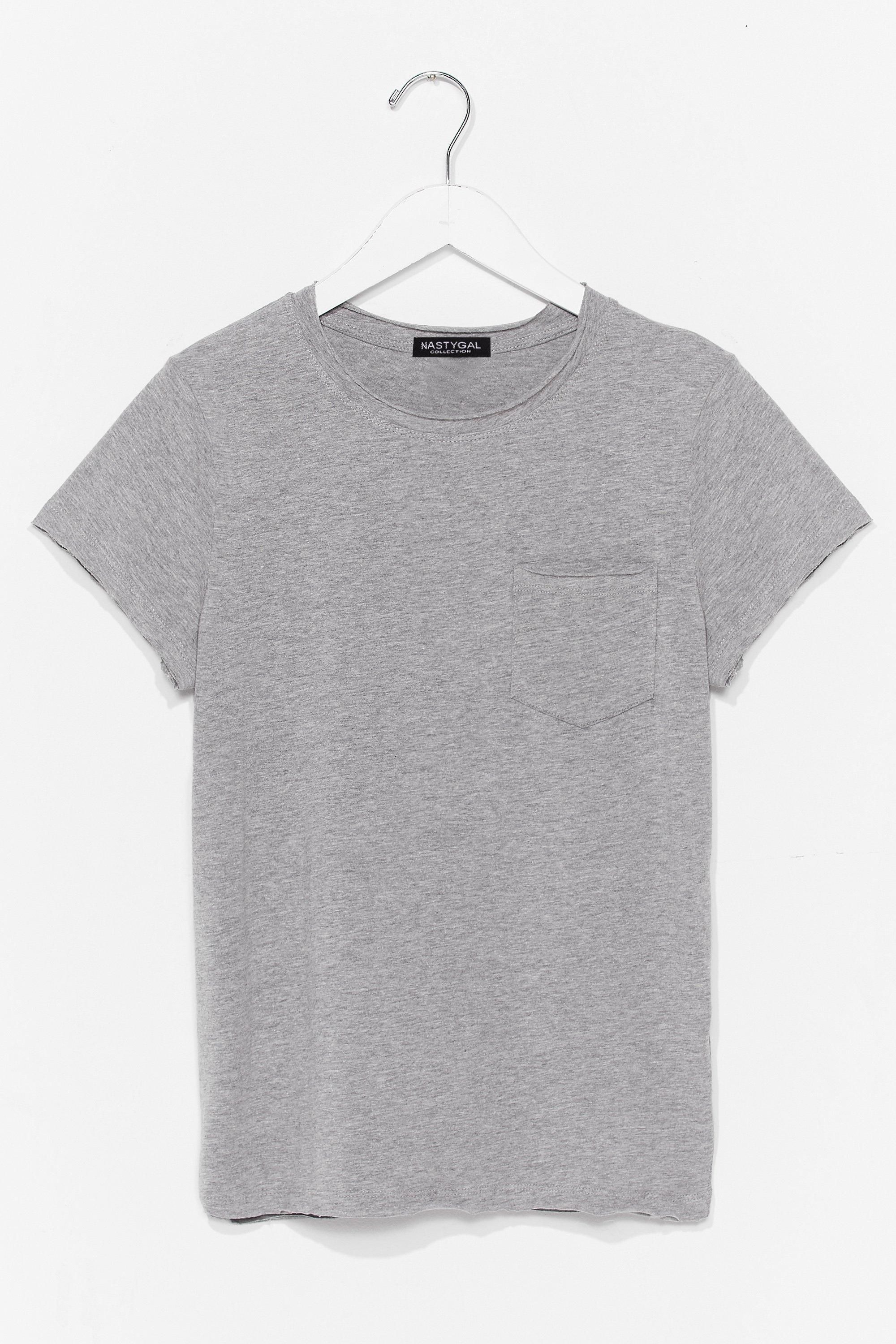 Womens Pocket It Up Pocket It in Relaxed Tee - Grey | NastyGal (US & CA)
