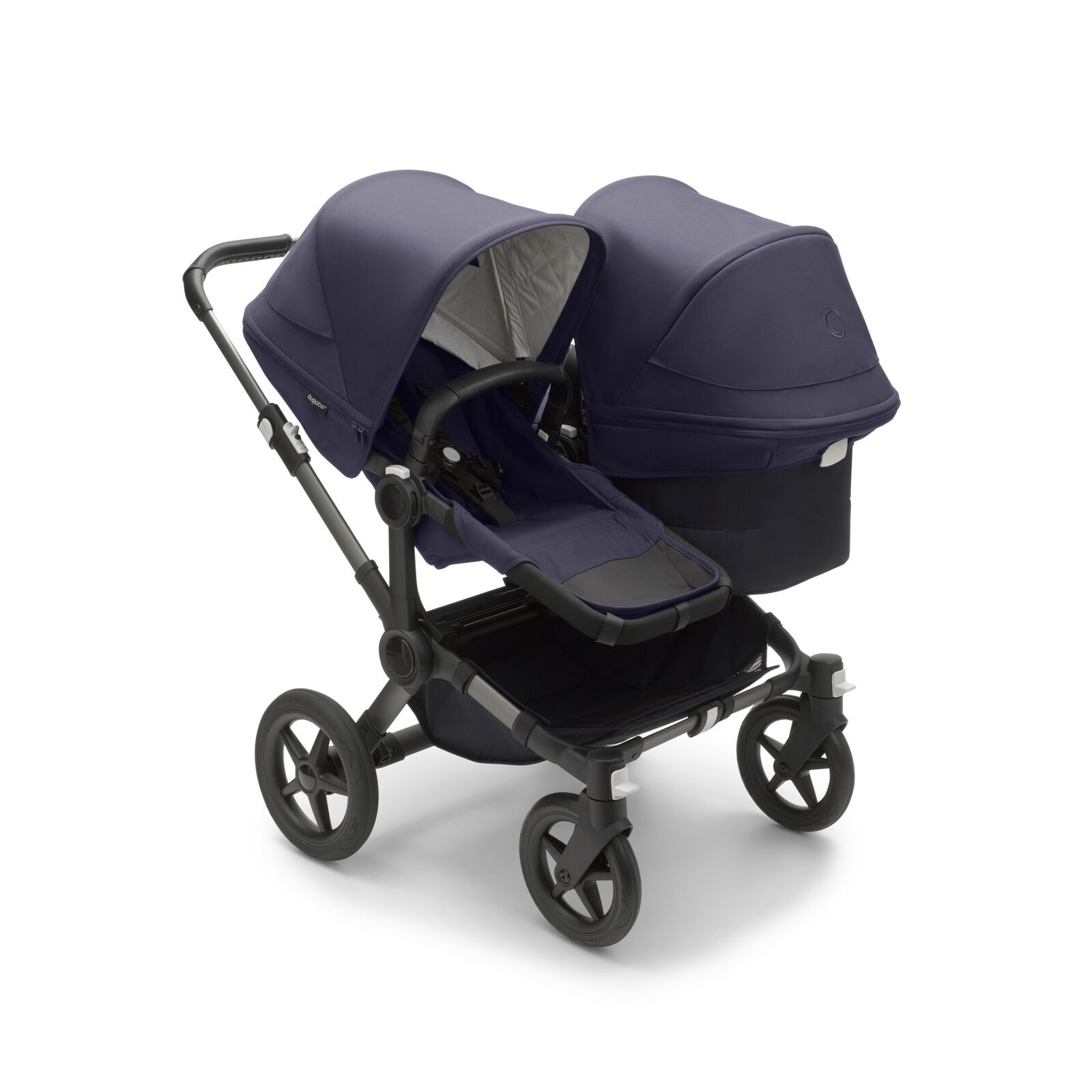 Poussette naissance et 2e âge Bugaboo Donkey 5 Duo Capote collection classique bleu marine fonc... | Bugaboo (FR)