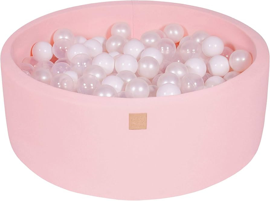 MEOWBABY Foam Ball Pit 35 x 11.5 in /200 Balls Included ∅ 2.75in Round Ball Pit for Baby Kids S... | Amazon (US)