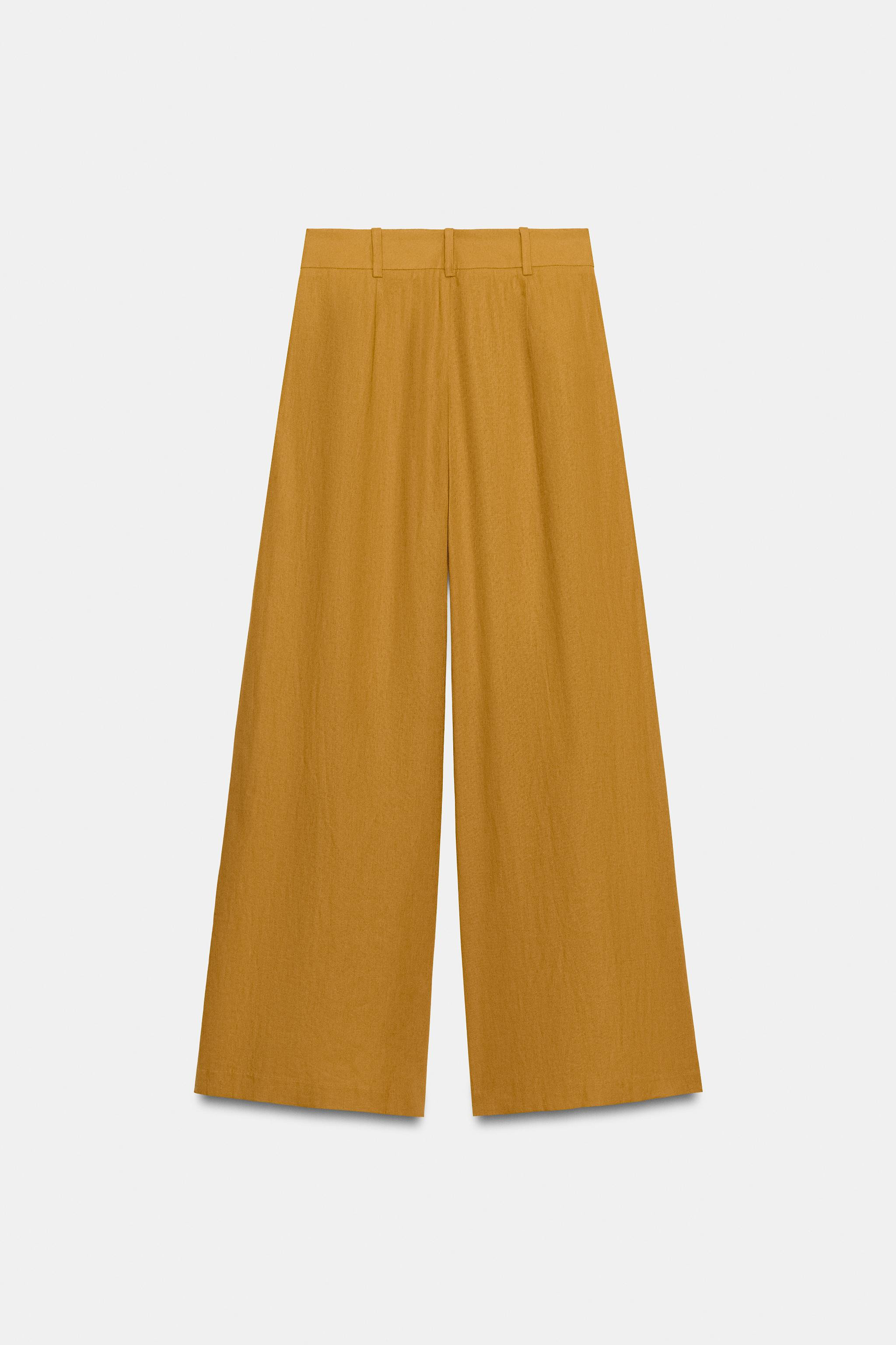 WIDE LEG LINEN PANTS | Zara US