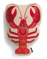 20x14 Indoor Outdoor Shaped Lobster Pillow | TJ Maxx