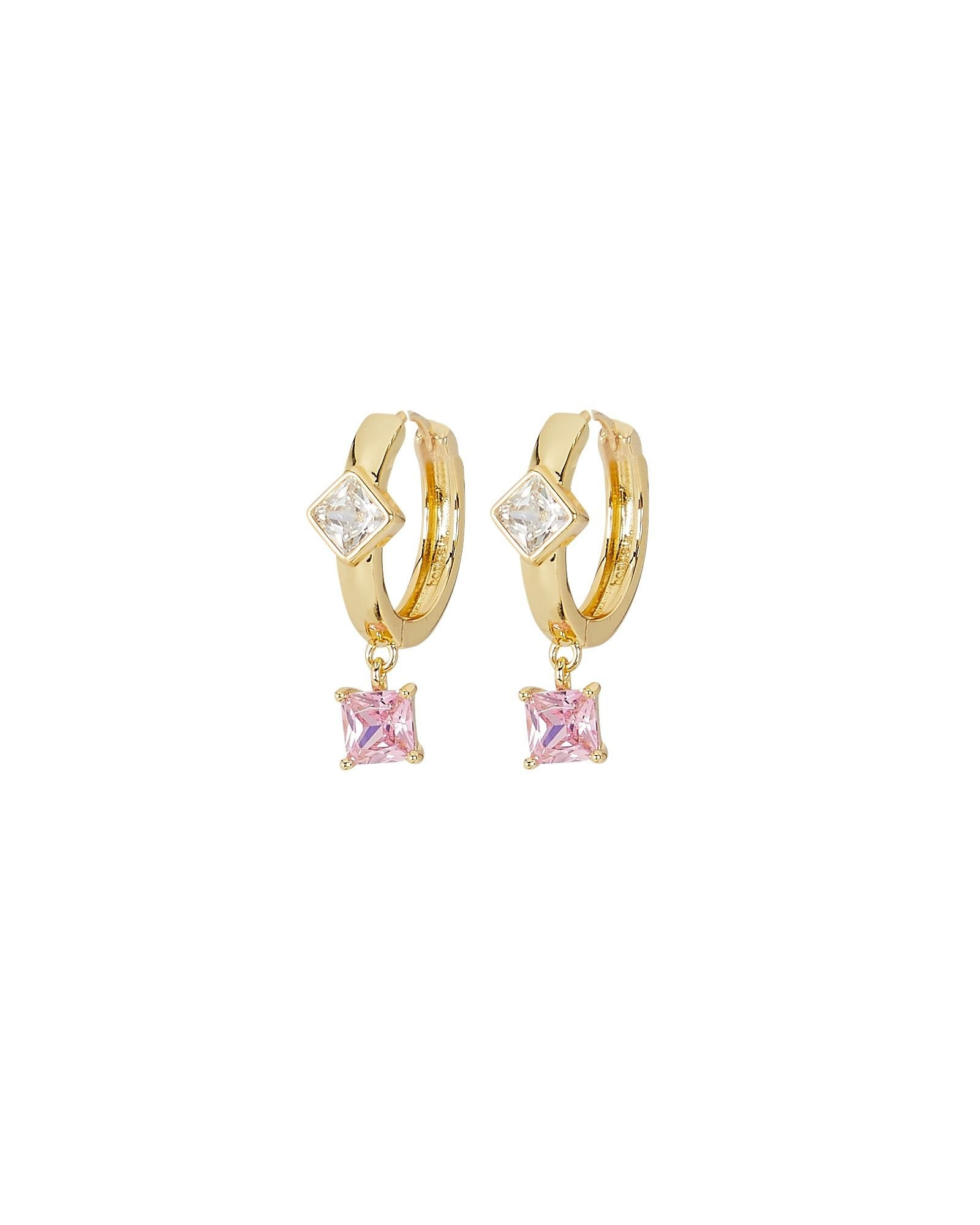 Giselle Crystal-Embellished Hoop Earrings | INTERMIX