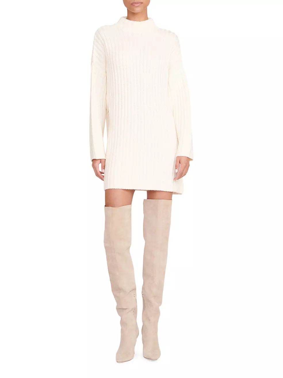 Linear Rib-Knit Sweaterdress | Saks Fifth Avenue