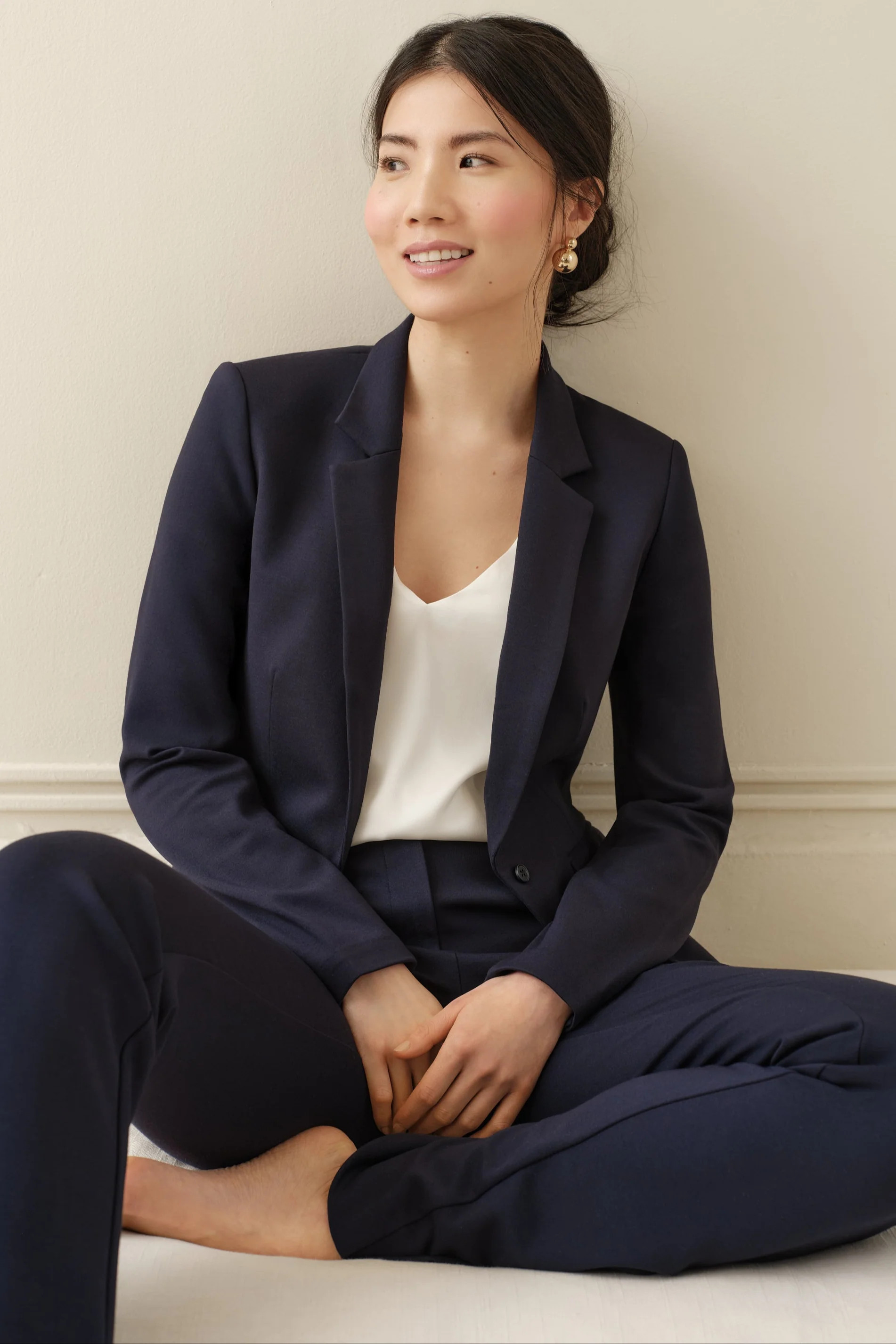 The Sloane Blazer Navy | SophieGrace