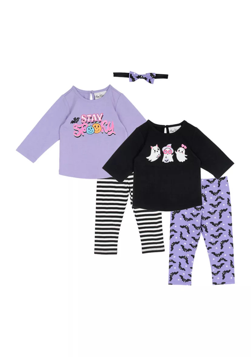 Baby Girls Halloween Graphic Shirt and Leggings Set | Belk