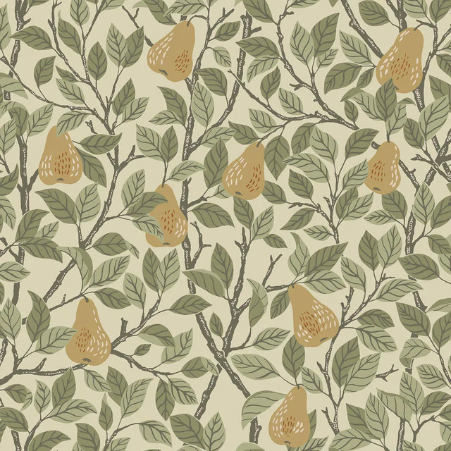 A-Street Prints Annelie Fruit Yellow Wallpaper | DecoratorsBest