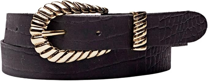 Rather Happy Leather Belts For Women, Womens Belts For Jeans, Fashion Black Belts For Women & Des... | Amazon (US)